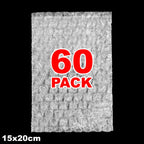 20/60/100PCS Bubble Cushion Wrap Bags Bulk Transparent Double Wall Bubble Wrap Pouches Shockproof Clear Shipping Packing Bags