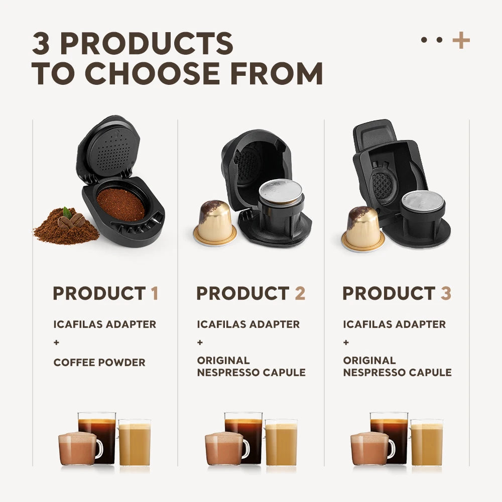ICafilas Coffee Adapter Dolce Gusto Reusable Capsule Adapter with Genio S Piccolo Coffee Machine Accessories