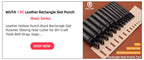 WUTA Basic 1pc Square Leather Punch Rectangle Hollow Oblong Hole Puncher Belt Strap Watch Band Cutter DIY Craft Leather Tools