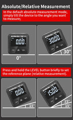 snakol Angle Protractor 360 Degree Mini Electronic Digital Protractor Inclinometer Angle Finder Gauge Measurement Box