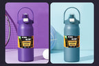 Portable Thermos with Straw 304 Stainless Steel Thermal Mug Tumbler Coffee Cup Sports Vacuum Flasks Cold and Hot Water Bottle