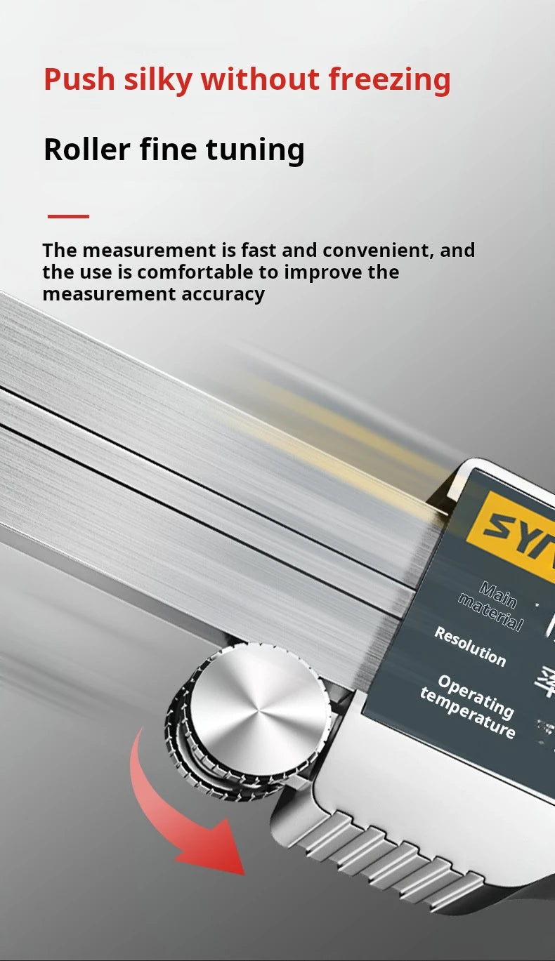 All-Metal IP54 Electronic Digital Display Vernier Calipers 0-150/200/300mm Stainless Steel HD Full Screen Caliper Measuring Tool