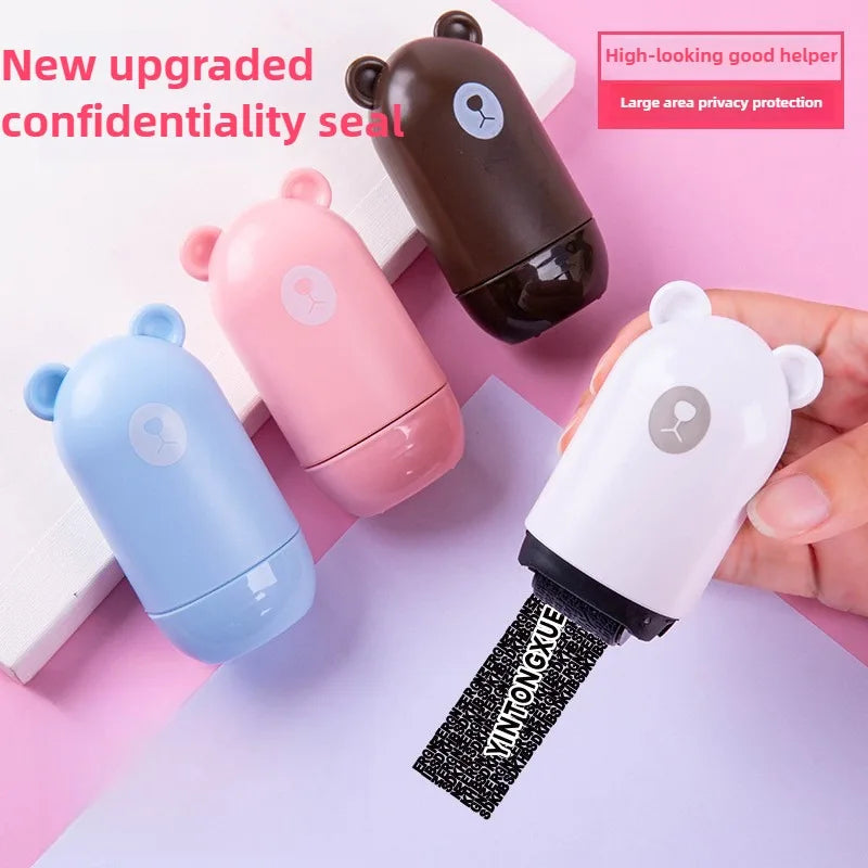 Identity Theft Protection Stamp Confidential Data Privacy Roller Stamp Refillable Ink for Office Home Mail Document Security