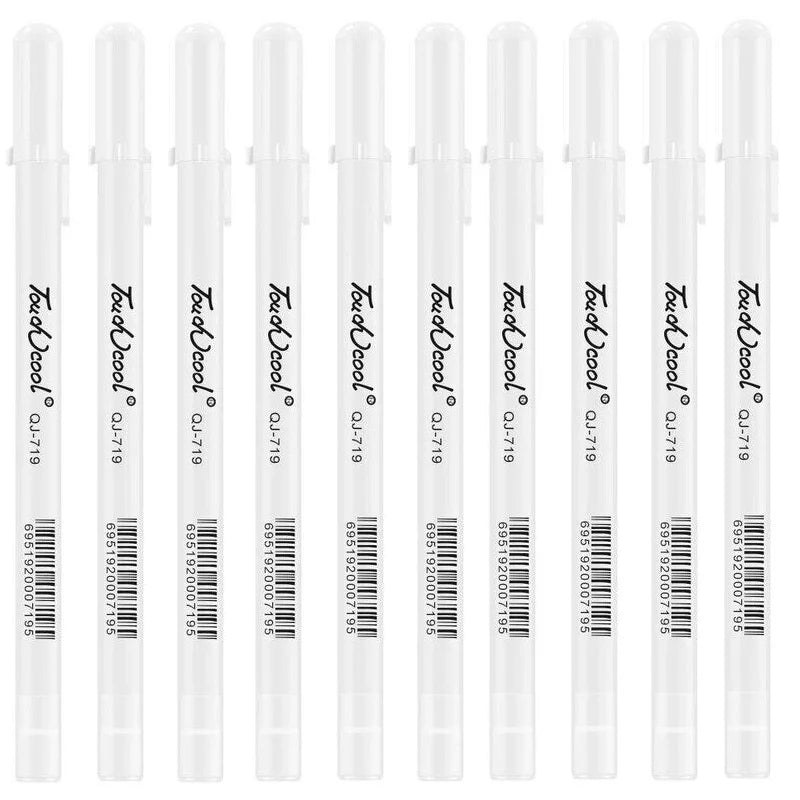 3/5pcs/10pcs Set 0.8mm Highlight Marker Pen White Ink Gel Pen For Drawing Art Supply Sketch Paint Pen