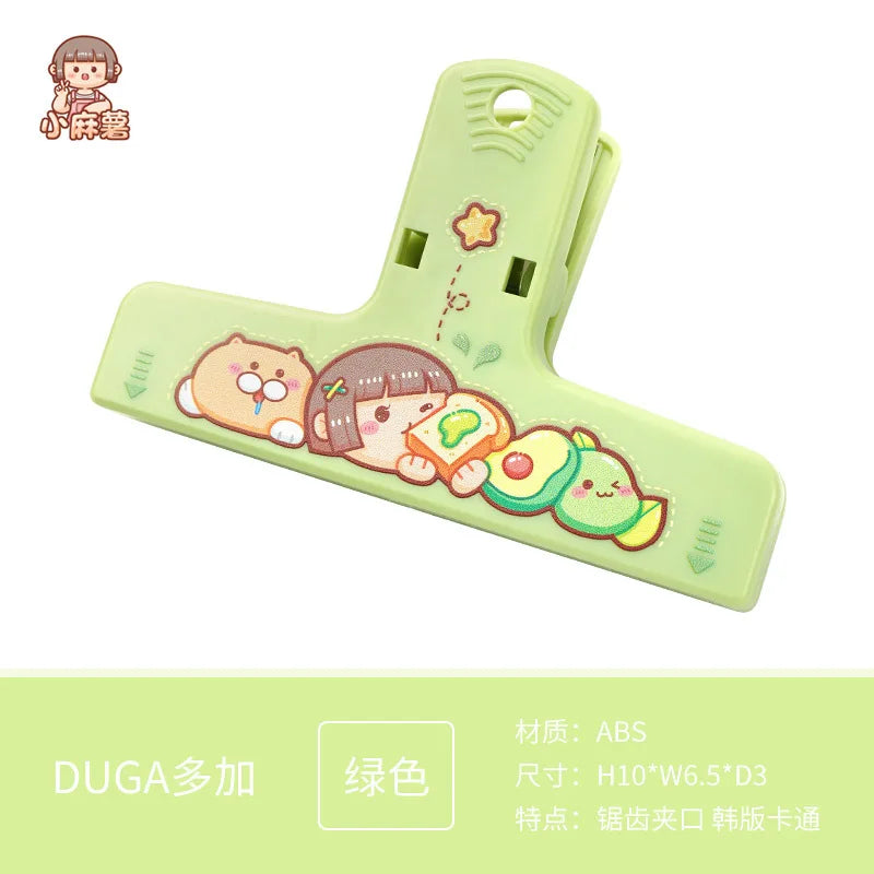 Cute Cartoon ABS Paper Clipper Bookmark Binder Multicolor Office Accessories Document Clip School Supplies Kawaii Stationery