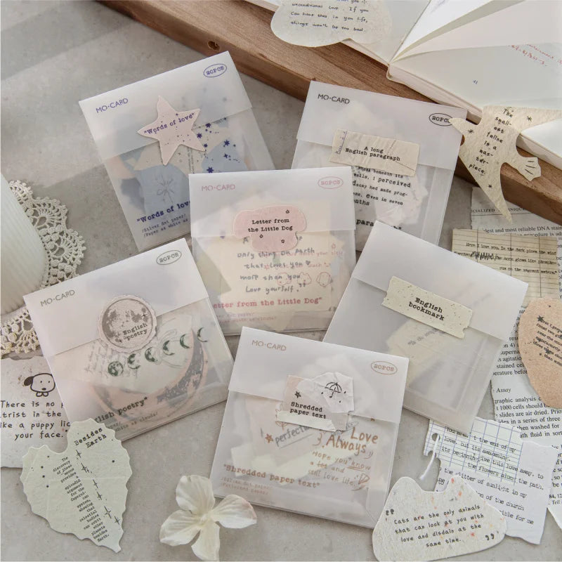 20Pcs/pack Retro Hard Card Stock Paper Essential for Handmade DIY Retro-style Journal Decor Cards