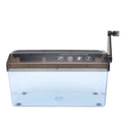 Mini Hand Crank Shredder Portable A4 Paper Shredding Tool for Documents Home School Office Use