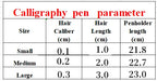 Line Drawing Brushes Chinese Mixed Hair Brush Chinese Calligraphy Small Regular Script Brush Pen Meticulous Drawing Stationery
