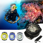 Digital Scuba Diving Compass 50m Waterproof Navigator, Professional Luminous LED Wrist Watch with Balanced Design for Snorkeling
