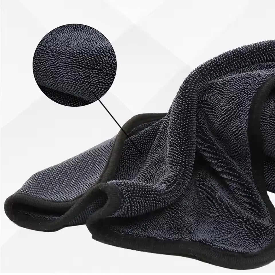 Ultra-Absorbent Microfiber Cleaning Cloth - Soft, Durable & Quick-Dry Towel for Cars, Home, and Bathroom Use