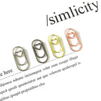 Kit 50pcs Mini Metal Heart Clips Office Supplies Paper Clip