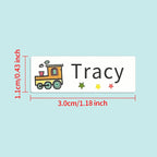 Customized School Name Stickers,Transparent Waterproof Labels for Kids Supplies-Multilingual Design,DIY Crafts Personalization‌