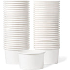 250ml Paper Ice Cream Cups Disposable Dessert Bowls for Hot or Cold Food Party Supplies Treat Cups for Sundae, Frozen Yogurt