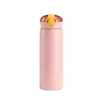1pc 320/460ML Stainless Steel Thermal Bottle Portable Kids Straw Mug Cold and Hot Thermal Thermos Student Water Bottle