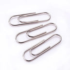500/300/100/50PCS Metal Silver Paper Clips for Paperwork Stainless Steel Bookmark Paperclips Organizers Office School Supplies