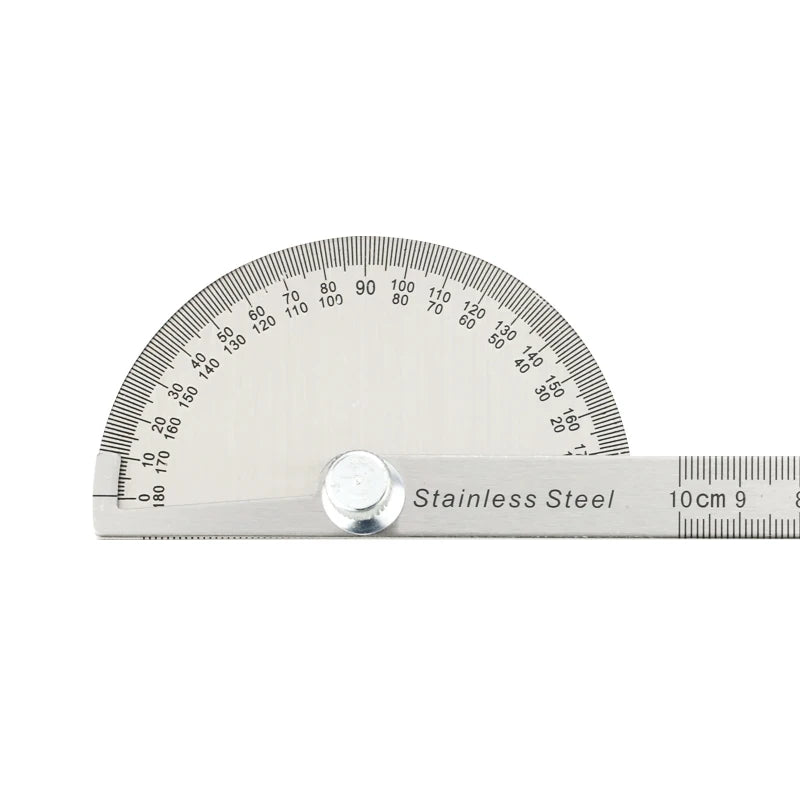 Goniometer Stainless Steel Protractor Metal Ruler Multi Angle Measuring Ruler Carpentry Tool Angle Meter Angle Finder Goniometro