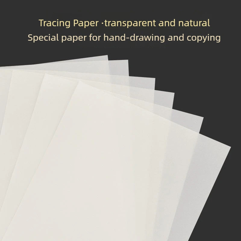 500/50 Sheets Tracing Paper A5 A4 White Translucent Sketching Papers Drawing For Drawing Art Paper Office School Art Supplies