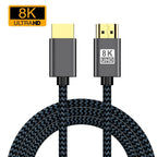 8K HDMI-compatible Cable for Xiaomi Mi Box 8K/60Hz 4K/120HZ 48Gbps Digital Cable for PS5 PS4 Laptop TV Monitor Projectors