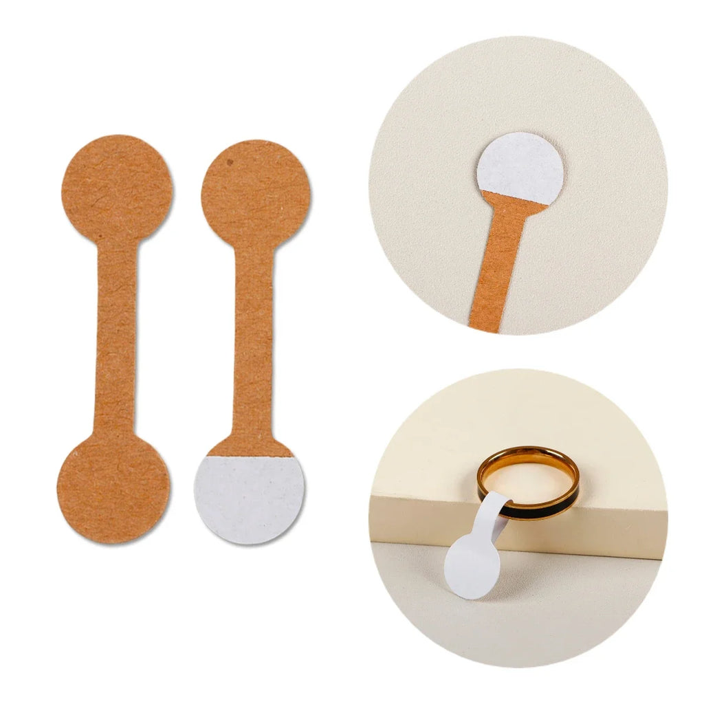 100/200PCS Round Price Tag for Jewelry Bracelet Earring Necklace Display Stand Card Packaging Sticker Self Adhesive Blank Label