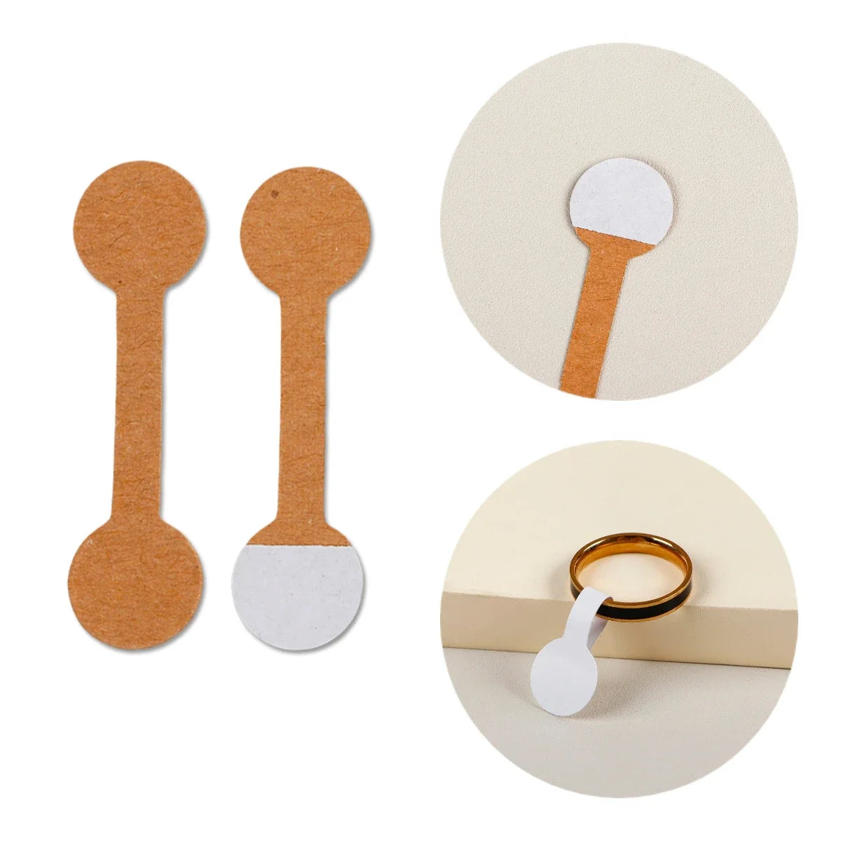 100/200PCS Round Price Tag for Jewelry Bracelet Earring Necklace Display Stand Card Packaging Sticker Self Adhesive Blank Label