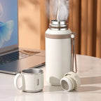 316 Stainless Steel Insulated Water Bottle with Cup Portable Vacuum Flask for Outdoor Activities Handheld Tumbler Keep 24Hr Cold