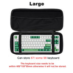 Keyboard Organizer Hard Case Keyboard Storage Bag Dustproof Protective Box 60 68 87 98 100 104 108 Mechanical Keyboard