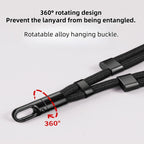 Universal Phone Lanyard with Clip Upgraded Anti-Drop 360° Rotation Adjustable Neck/Crossbody Strap for All Phone Cases