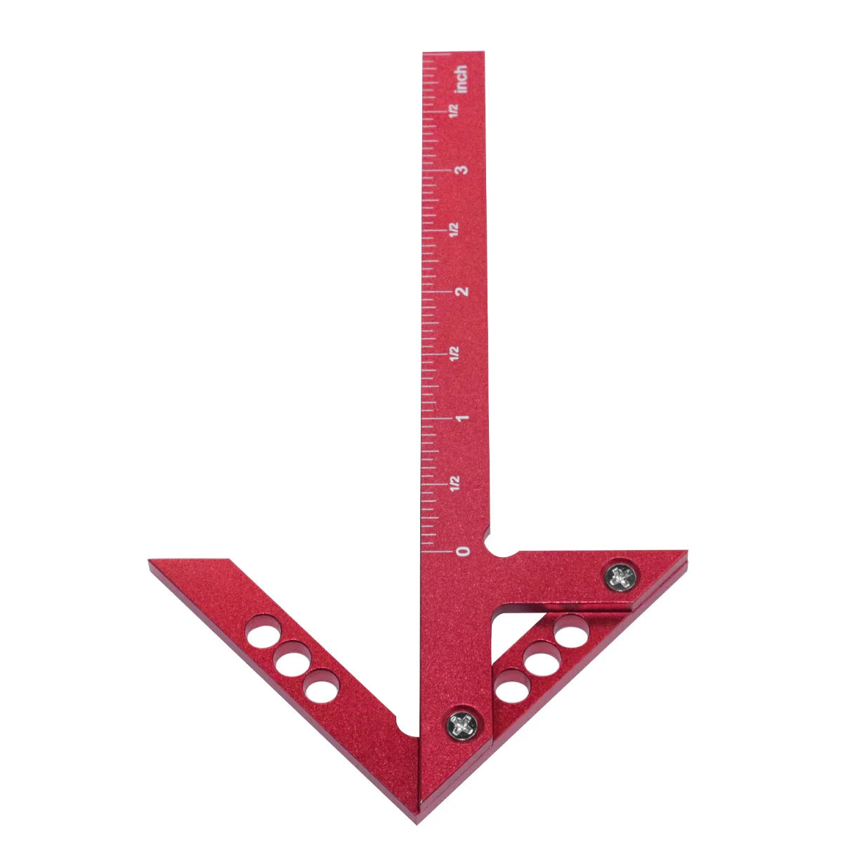 2pcs Center Finder and T-Square Hole Scribe Ruler Kit, Carpenter Center Measuring Tool, Metric & Inch Woodworking Projects Tool