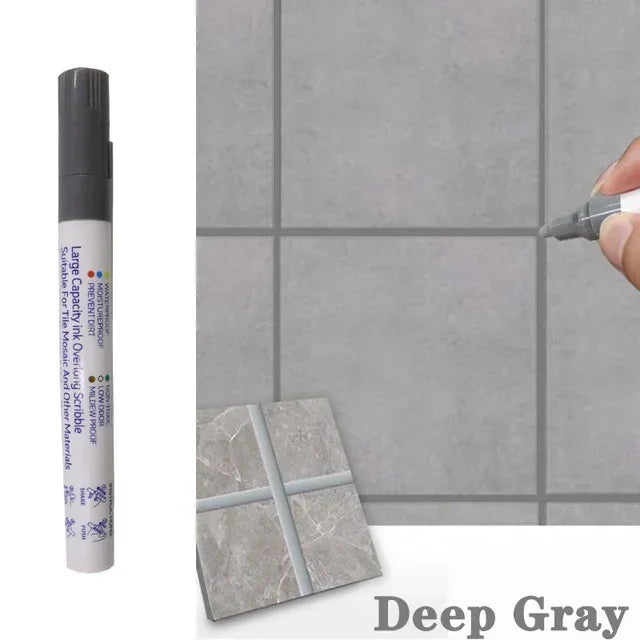 Waterproof Tile Marker Grout Pen Wall Seam for Floor Bathroom Kitchen Toilet Wall Seam Repair Black White Gold Silver Beige