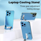 Laptop Stand Aluminum Alloy Mini Folding Holder 3 Height Adjustment Notebooks Bracket Accessories For Macbook Smart Phone