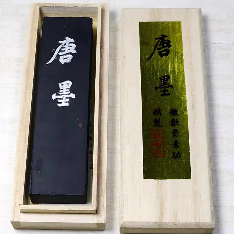 Pine Soot Ink Stick Vintage Painting Calligraphy Ink Stick Black Writing Traditional Calligraphy Solid Sumi Ink Artists Supplies