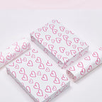 50Pcs New Pink Courier Bags Bow Heart Pattern Poly Frosted Self-Seal Shoe Bag PE Delivery Envelope Mailer Mailing Bags Organizer
