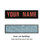 10x2.5cm Embroidery Custom Name Patch Stripes Badge Iron On Or Sew On Or  Patches Clothes