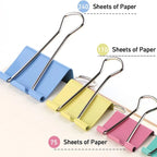 5-30Pcs Metal Binder Clips Colorful File Paper Clip 15/19/25/32/41/51mm Used for Books Stationery Clip School Office Supplies
