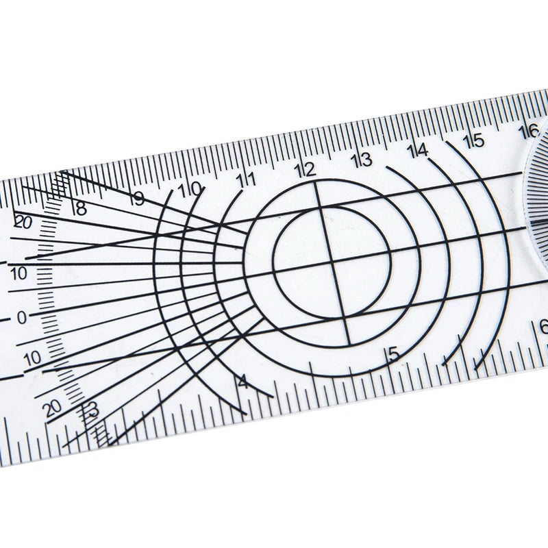 0- 360 Degree Goniometer Angle Medical Spinal Angle Ruler Angle Inclinometer Ruler Protractor Angle Finder Measuring Tools New
