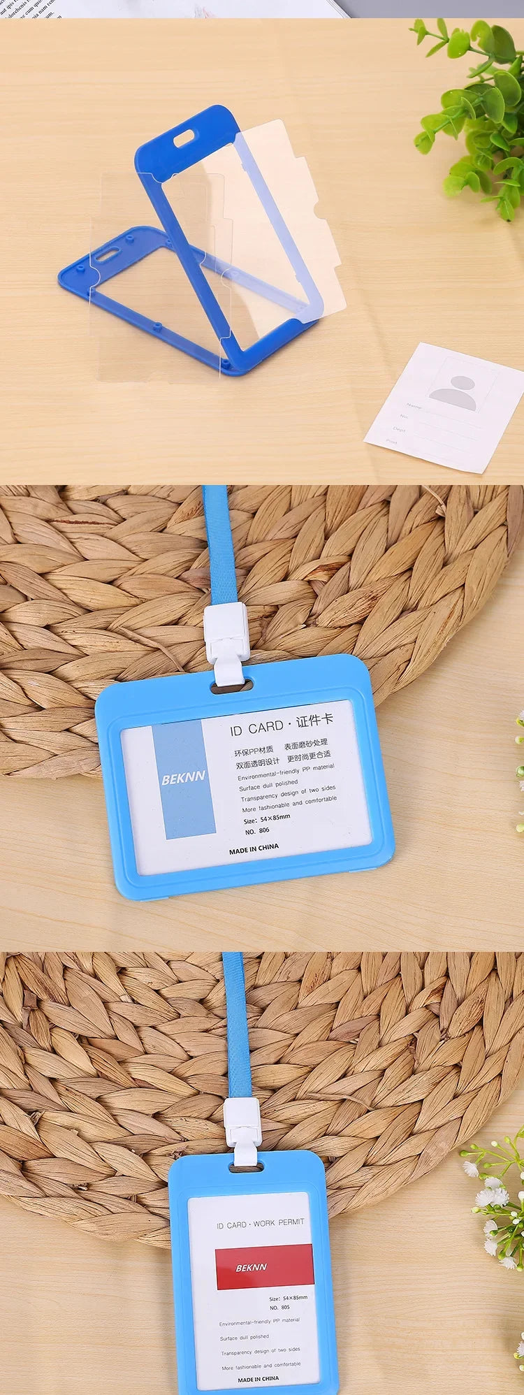 Lanyard Card Covers Women Men Work Permit Holder Credit Card Holder Neck Strap Students Kids Bus Cards Case ID Card Holder