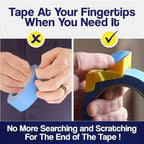 3-Pack Portable Tape Cutter Dispenser for Painter Craftsman DIY Craft Easy Tape Divider