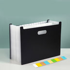 A4 Accordion Folder Clear Index Labels Expanding Document Folder File Organizer Desk Management for Office File Cabinet H3CA