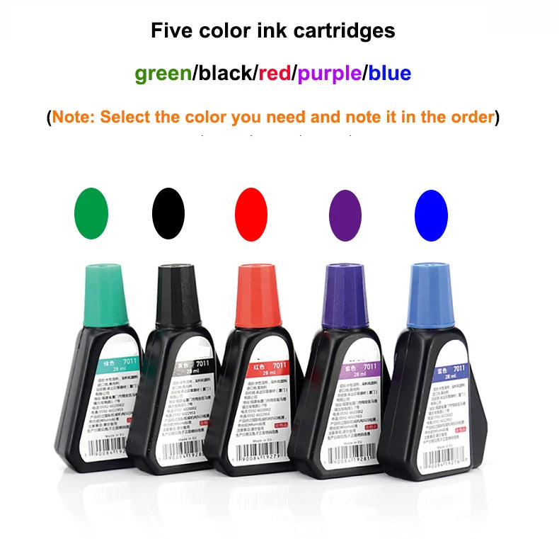 Custom Rectangular Office 1-4 Lines Self-Inking Personalized Stamp Create Your Own Stamp With Your Image, Text, Logo, Drawing