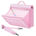Zipper Binder,2 Inch 3 Ring Multi-Pocket, 500 Sheet Capacity 5 Tab Expanding File Folder, Zipper Bag Included-AU41