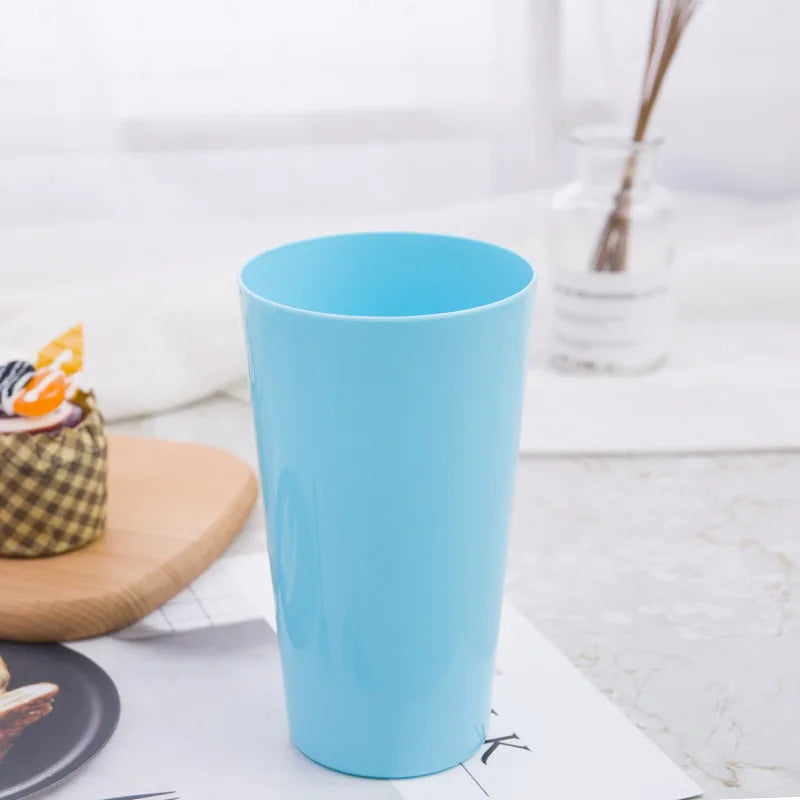 2PCS 20oz Plastic Reusable Cup Stackable Tumbler Unbreakable  Cups for Beer Reusable Glass for Water Party or Home Bar Bathroom