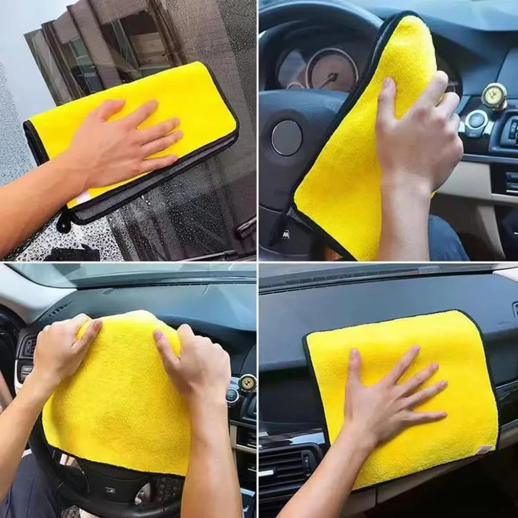Car Wash Microfiber Towel 30x40/60CM Car Cleaning Drying Cloth Hemming Car Care Cloth Detailing Car Wash Towel