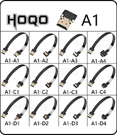 HDMI-compatible, FPV HDMI FFC HDMI Ribbon Cable 90 Degree Mini/Micro HDMI to Standard HDMI PCB Connector 20pin FPV Micro HDMI 5c