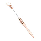 Beadable Letter Opener Metal Letter Opener with Keychain Clip, Beadable Envelope Opener Gift for Student Teacher 896C
