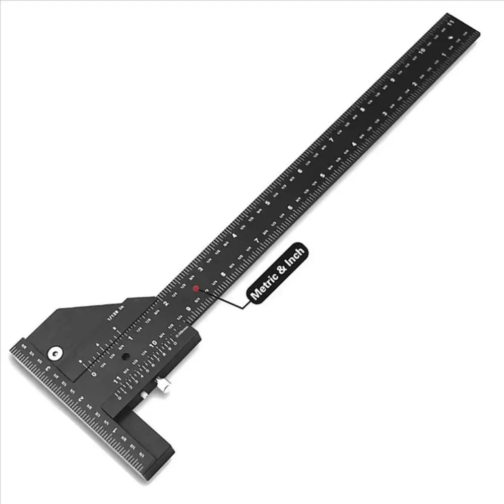 Multifunction Accurate Scale Woodworking Sliding Gauge 0-280mm T Shaped Ruler High-precision Miter Square Scribe Ruler