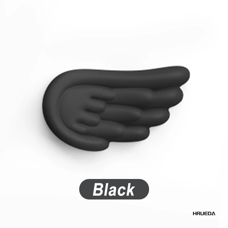 Mousepad Ergonomic Angel Keyboard Wrist Rest and Mouse Pad Set Reduce Wrist Pain for Office and Gaming Use Angel Wing, Memory Fo