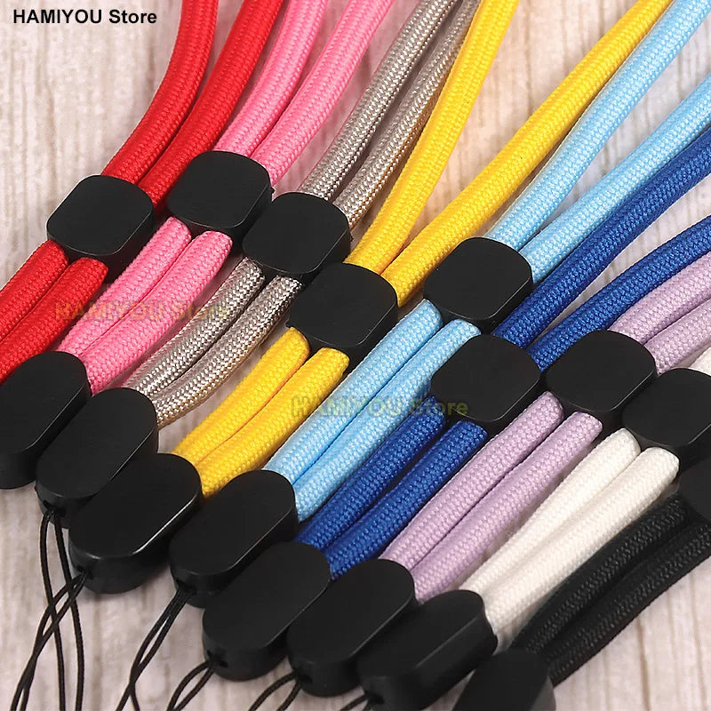 Red Adjustable Mobile Phone Strap / Color Wrist Lanyard for USB Flash Drives Keys Keychains Camera Key For Samsung XIAOMI iPhone