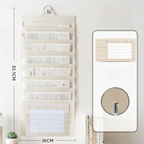 3/6/8 Pockets Wall Hanging File Folder Handheld Paper Organization A4 Paper Storage Bag Document Management