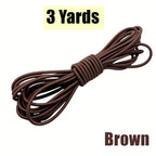 3 Yards 3mm Round Elastics Bungee Shock Cord Elastic Rope Rubber Band Strap String Cordon Shoelaces Sewing Accessories