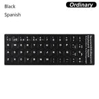 Spanish English Russian Arabic French Luminous Keyboard Stickers For Laptop PC Desktop Key Board Night Light Dustproof Sticker
